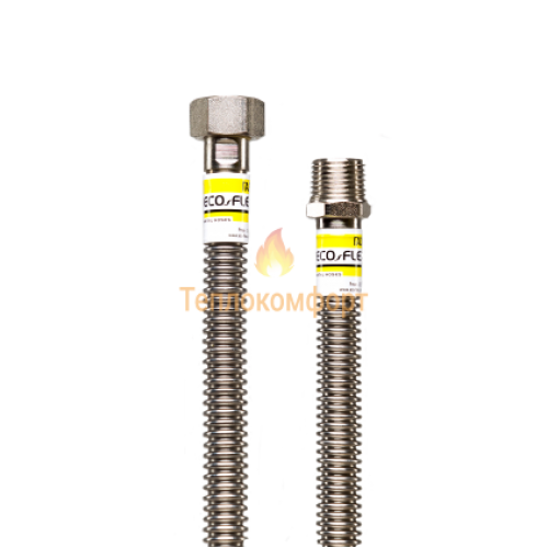 Шланги для газу - Шланг газовий Eco-Flex Газ Стандарт d12 1/2"×1/2" 200 см ВВ, ВЗ - Фото 1