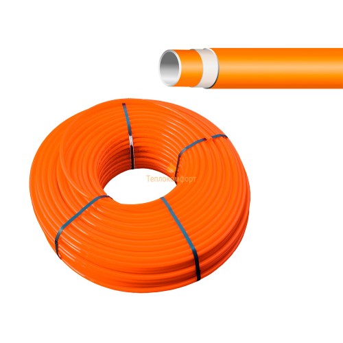 Труби - Труба для теплої підлоги Heat-PEX PEX-a 16×2 мм (помаранчева) - Фото 1