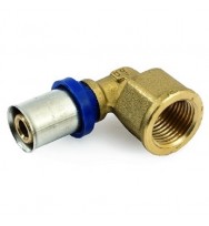 Уголок прессовый с внутренней резьбой General Fittings 1/2"×16