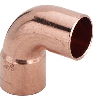 Куточок мідний під пайку 90° з однією муфтою Viega 54×54