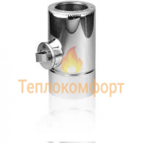 Отопление - Ревизия дымоходная Standart Termo AISI 304 0,5 мм, нерж/нерж, ᴓ 110/180 Тепло-Люкс - Фото 1