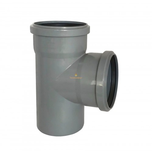 Фитинги - Тройник канализационный внутренний VS Plast 110×110×110 мм (90°) - Фото 1