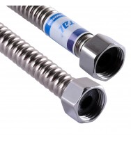 Рукав гнучкий металевий Waterstal 1/2" ВВ 1,2 м для підведення води (нержавіюча сталь) Рукав гнучкий металевий Waterstal 1/2" ВВ 1,2 м для підведення води (нержавіюча сталь)